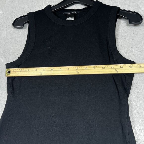 Club Monaco Womens Small Black Tank Top Sleeveless Scoop Neck Stretch Sleeveless - Picture 5 of 11